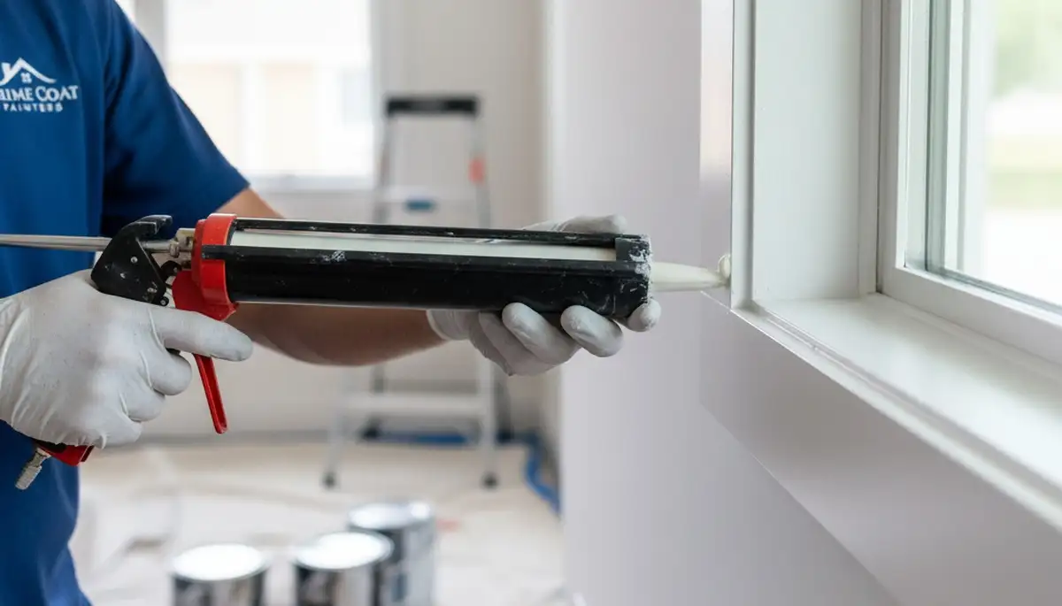 Professional caulking and sealing by house painters in Cleveland, OH for weatherproof home protection