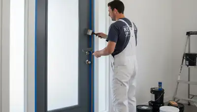 Professional door painting service by expert house painters in Cleveland, OH
