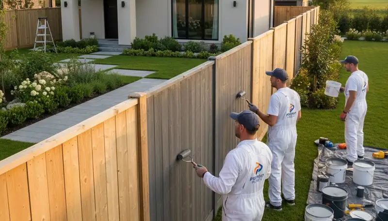 Professional fence painting in Cleveland OH with weather-resistant exterior coatings
