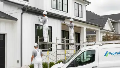 Professional gutter painting service by house painters in Cleveland, OH