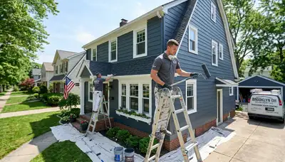 Professional house painters in Cleveland OH providing residential exterior painting services