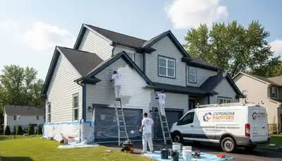 House painting service in Cleveland, OH for exterior and interior home refresh by professional painters