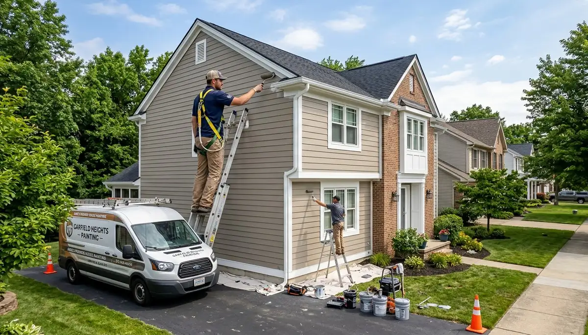 Professional house painters in Cleveland OH providing expert exterior home painting services