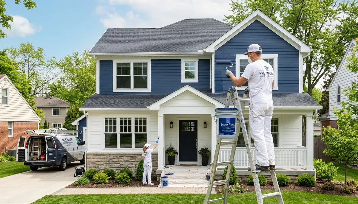 Professional house painters in Cleveland OH providing expert exterior home painting services