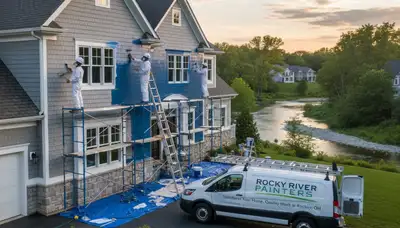 Professional house painters in Cleveland, OH providing interior and exterior painting services