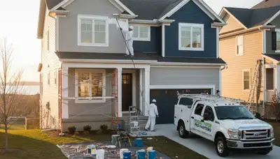 Cleveland, OH house painting services by professional painters for residential exteriors and interiors