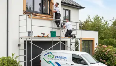 Professional wood rot repair on home exterior by expert painters in Cleveland, OH